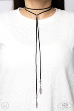 Load image into Gallery viewer, Paparazzi Lost On The Wind Black Necklace