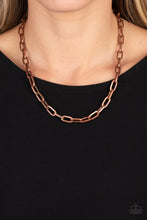 Load image into Gallery viewer, Paparazzi Boston Backdrop Copper Necklace