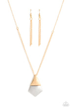 Load image into Gallery viewer, Paparazzi Posh Pyramid Gold Necklace
