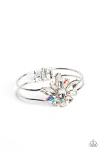 Load image into Gallery viewer, Paparazzi Chic Corsage White Hinge Bracelet