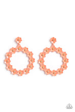 Load image into Gallery viewer, Paparazzi Daisy Meadows Orange Hoop Earrings