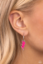 Load image into Gallery viewer, Paparazzi Accessories - Lightning Limit Pink Earrings