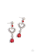 Load image into Gallery viewer, Paparazzi Accessories - Lovers Lure - Red Earrings