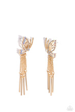 Load image into Gallery viewer, Paparazzi Accessories A Few Of My Favorite WINGS - Gold Earrings