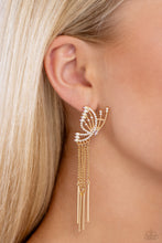 Load image into Gallery viewer, Paparazzi Accessories A Few Of My Favorite WINGS - Gold Earrings