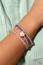 Load image into Gallery viewer, Paparazzi Accessories - True Loves Theme - Pink Bracelet