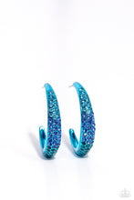 Load image into Gallery viewer, Paparazzi Accessories - Obsessed with Ombré - Blue Hoop Earring