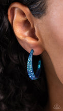 Load image into Gallery viewer, Paparazzi Accessories - Obsessed with Ombré - Blue Hoop Earring
