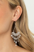 Load image into Gallery viewer, Paparazzi Commanding Candescence White Earrings