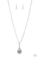 Load image into Gallery viewer, Paparazzi Divine Dance White and Silver Necklace