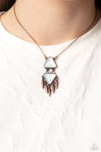 Load image into Gallery viewer, Paparazzi Under the FRINGE Copper Necklace