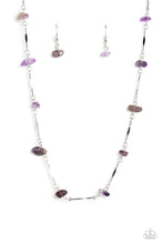Load image into Gallery viewer, Paparazzi Chiseled Construction Purple Necklace
