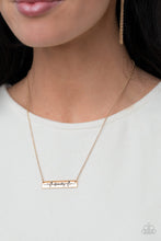 Load image into Gallery viewer, Paparazzi Living The Mom Life Gold Necklace
