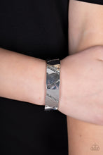 Load image into Gallery viewer, Paparazzi Couture Crusher Silver Cuff Bracelet
