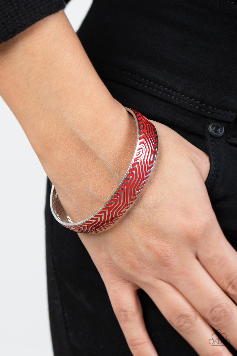 Paparazzi Relic Raider Red Cuff Bracelet