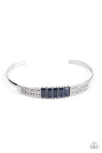 Load image into Gallery viewer, Paparazzi Spritzy Sparkle Blue Cuff Bracelet
