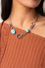 Load image into Gallery viewer, Paparazzi Sonoran Solo Blue Necklace
