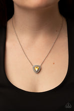 Load image into Gallery viewer, Paparazzi The Whole Package Yellow Iridescent Necklace
