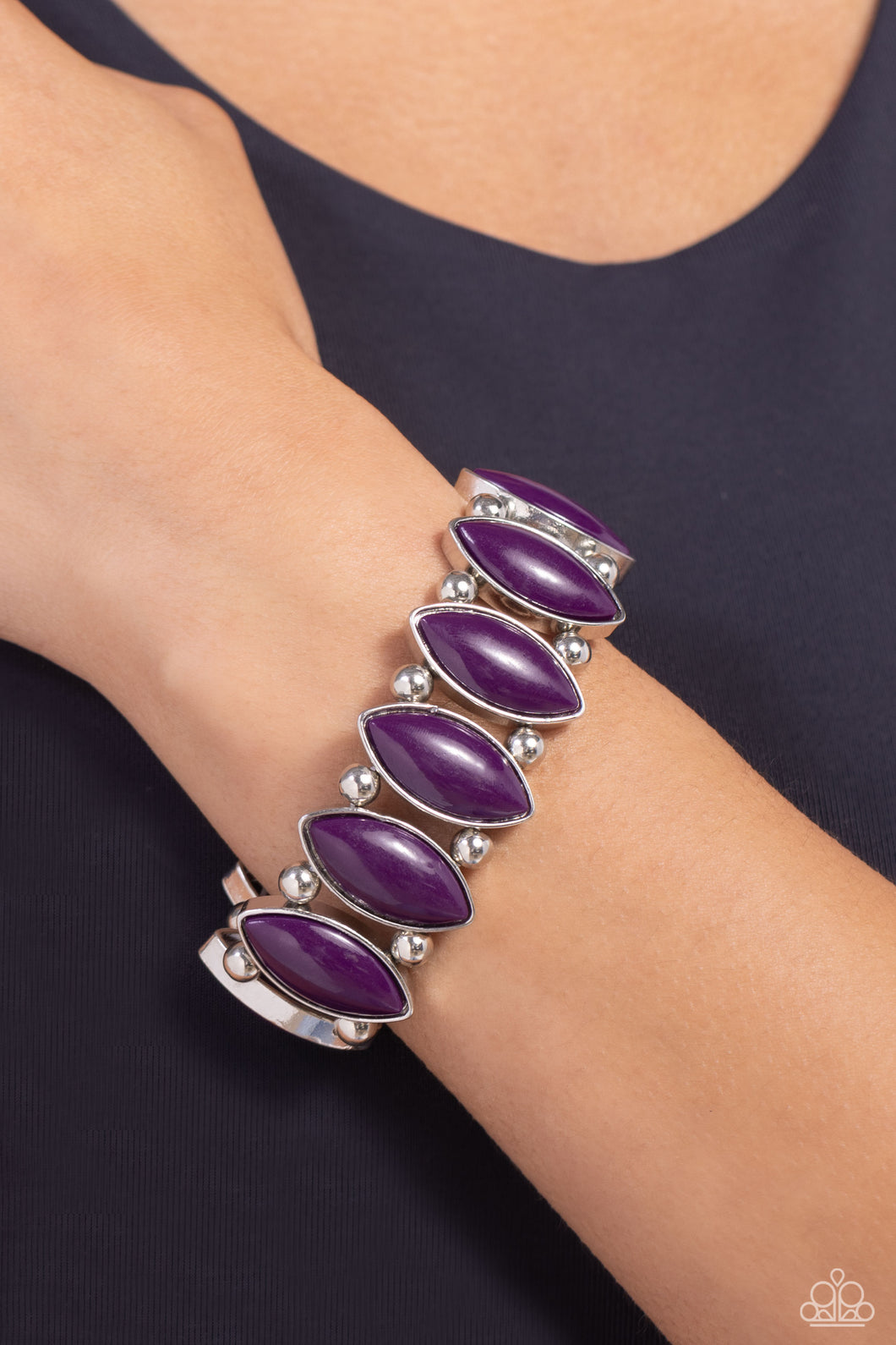 Paparazzi Accessories - Cry Me a RIVERA Purple Bracelet