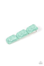 Load image into Gallery viewer, Paparazzi Gemstone Glimmer Green Hair Clip
