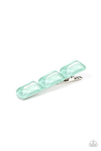 Load image into Gallery viewer, Paparazzi Gemstone Glimmer Green Hair Clip
