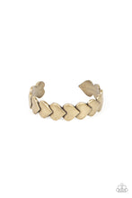 Load image into Gallery viewer, Paparazzi Hearts Galore Brass Cuff Bracelet
