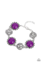 Load image into Gallery viewer, Paparazzi Positively Poppy Purple Bracelet
