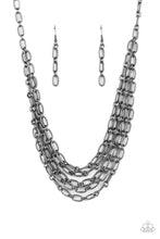 Load image into Gallery viewer, Paparazzi Accessories - House of CHAIN Black Necklace
