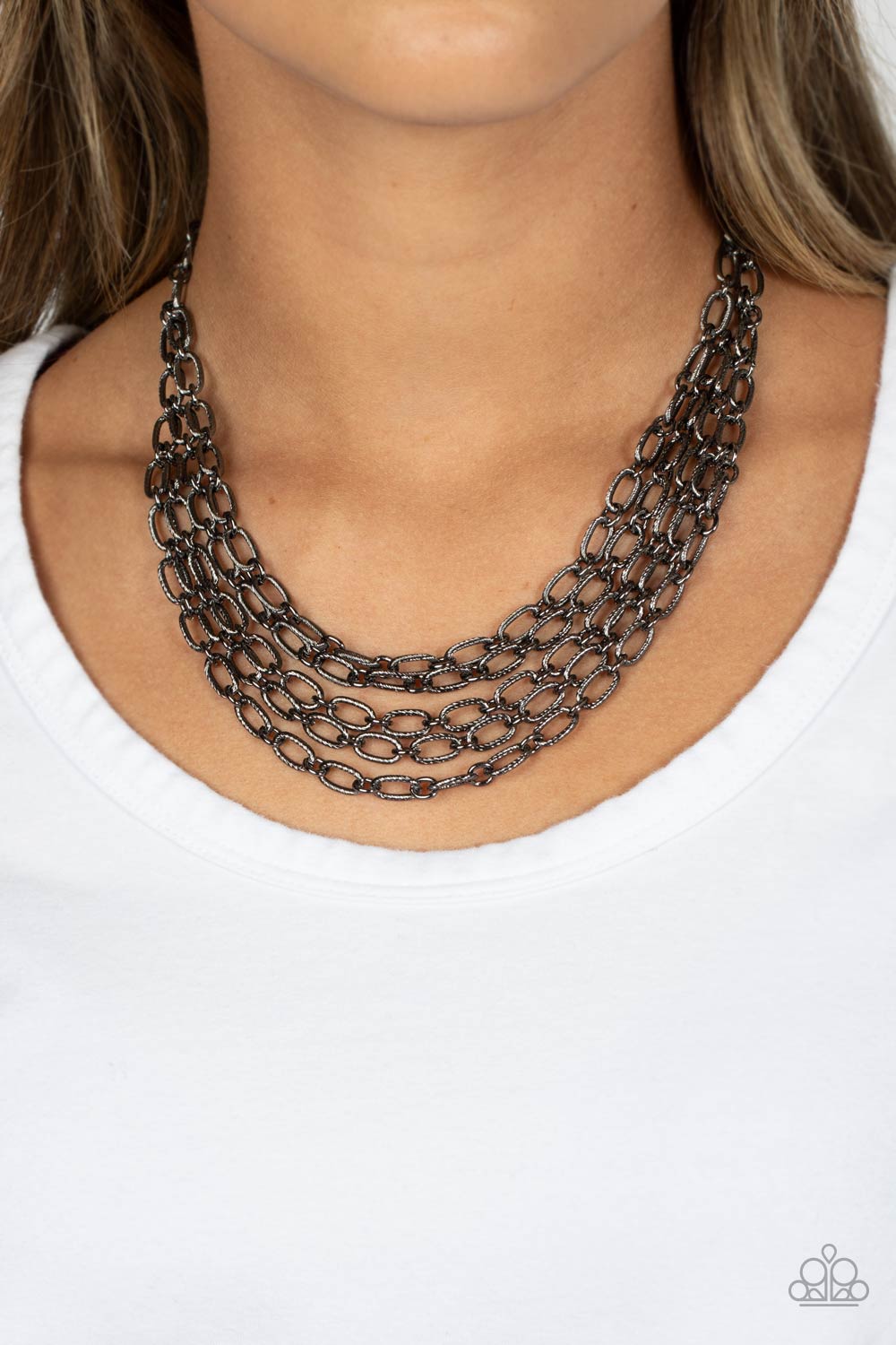 Paparazzi Accessories - House of CHAIN Black Necklace