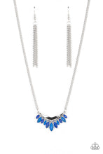 Load image into Gallery viewer, Paparazzi Flash of Fringe Blue Necklace
