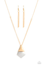 Load image into Gallery viewer, Paparazzi Posh Pyramid Gold Necklace
