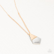 Load image into Gallery viewer, Paparazzi Posh Pyramid Gold Necklace
