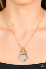 Load image into Gallery viewer, Paparazzi Posh Pyramid Gold Necklace
