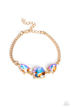 Load image into Gallery viewer, Paparazzi Twinkling Trio Gold Bracelet
