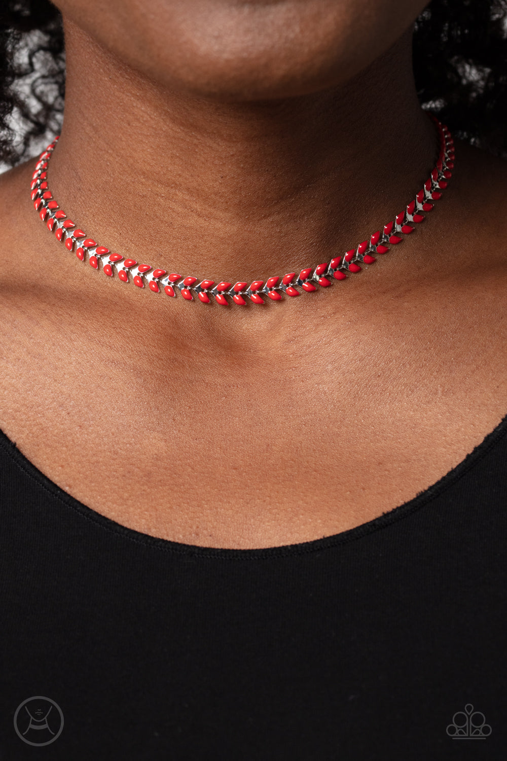 Paparazzi Grecian Grace Red Choker Necklace