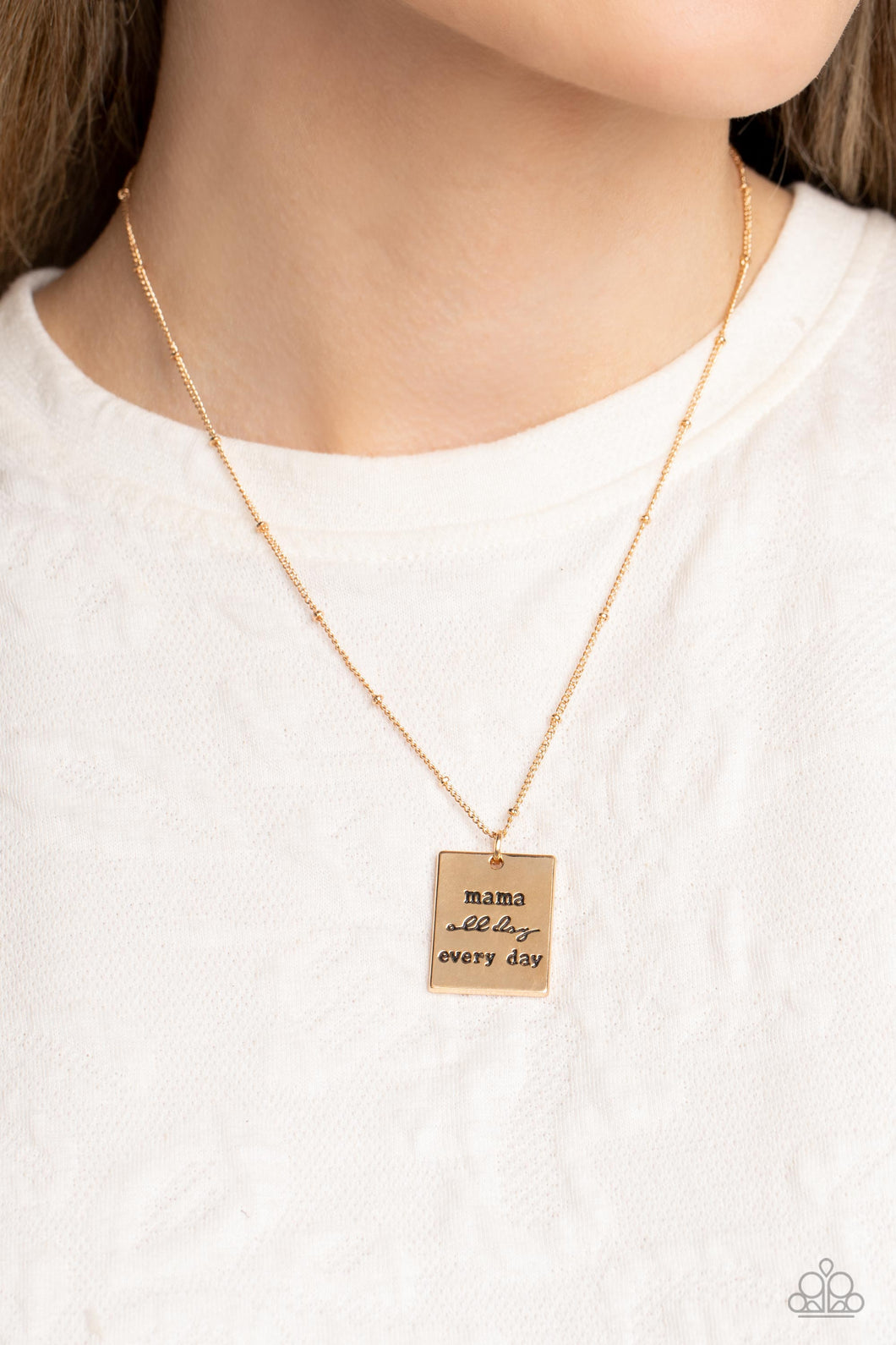 Paparazzi Mama MVP Gold Necklace