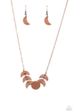 Load image into Gallery viewer, Paparazzi LUNAR Has It Copper Necklace
