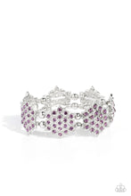 Load image into Gallery viewer, Paparazzi Accessories - Scintillating Snowflakes - Purple
