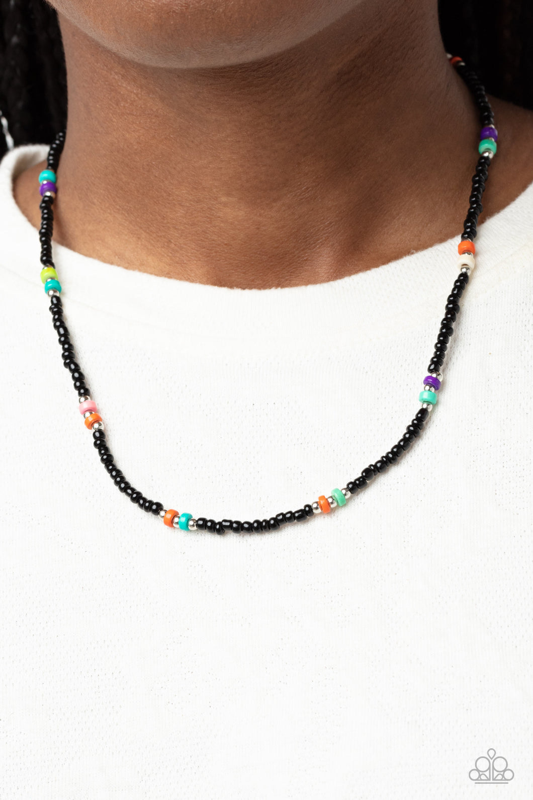 Paparazzi Tis the SEA-SUN Black Necklace