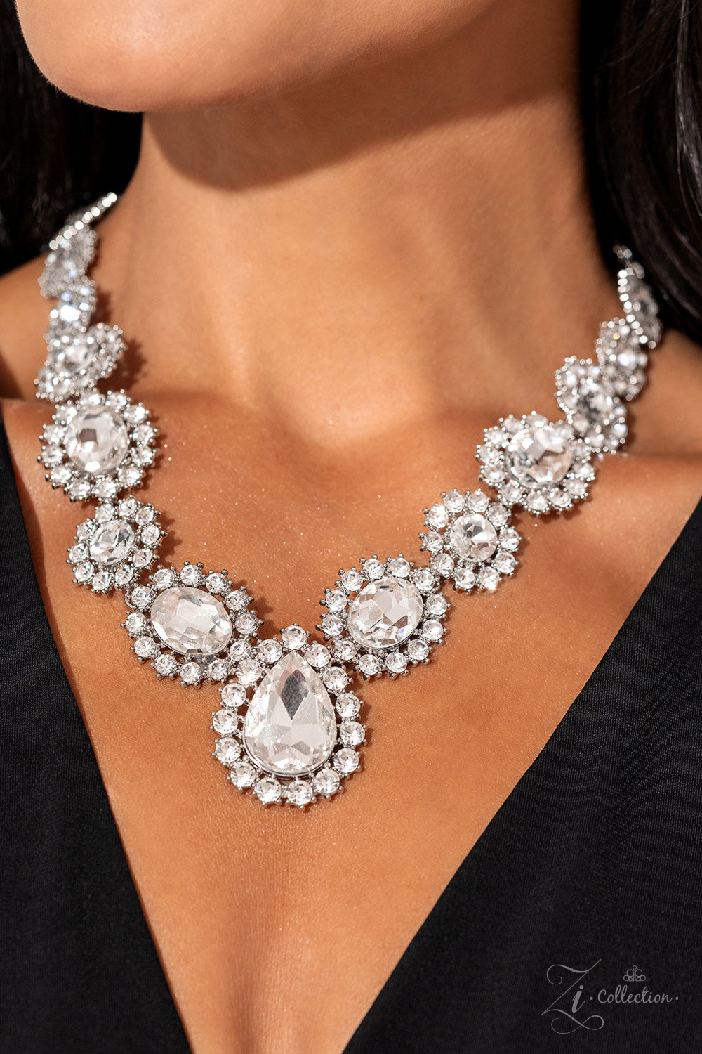 Paparazzi Accessories - Everlasting White - Zi Paparazzi Collection Necklace