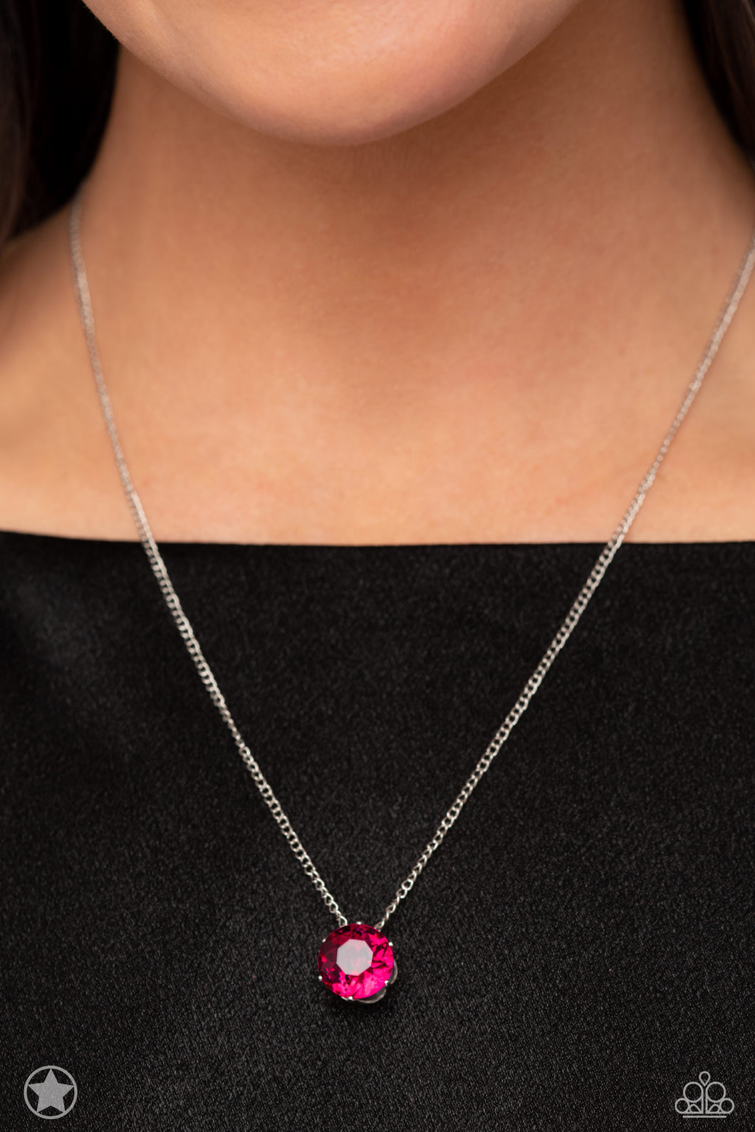 Paparazzi What a Gem Pink Blockbuster Necklace