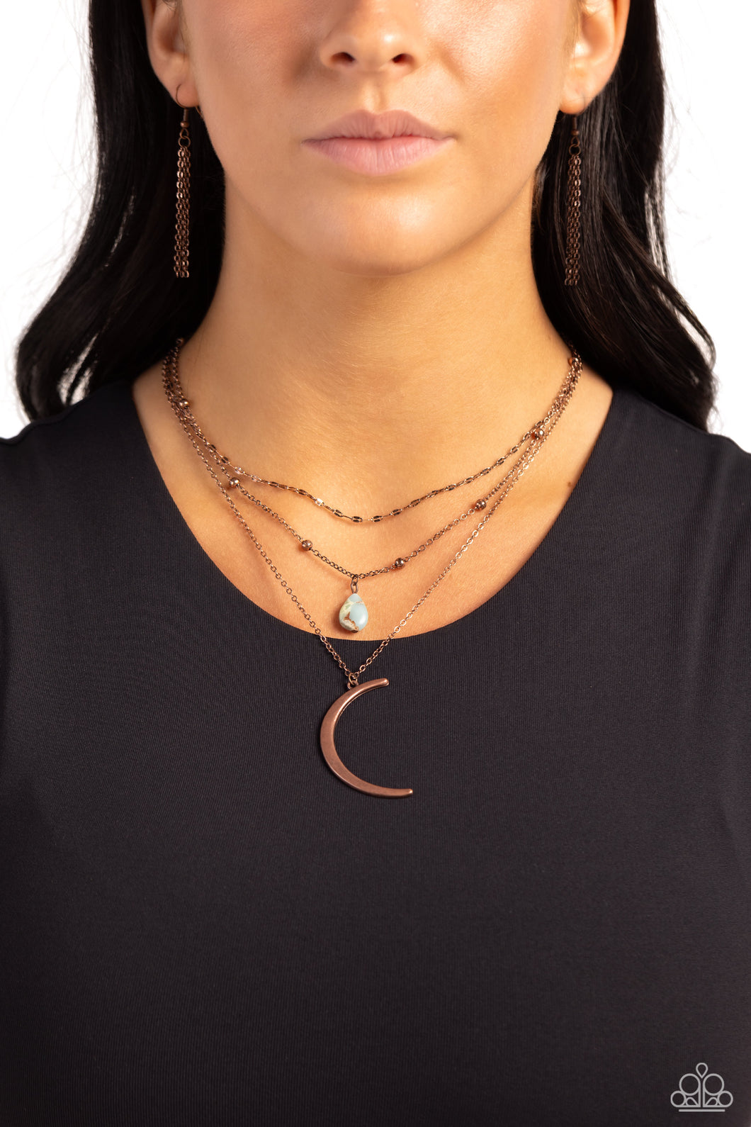 Paparazzi Accessories - Lunar Landslide Copper Necklace