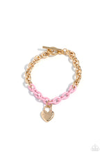 Load image into Gallery viewer, Paparazzi Accessories - Locked and Loved Pink Bracelet
