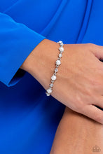 Load image into Gallery viewer, Paparazzi Accessories - Particularly Pronged - White Bracelet
