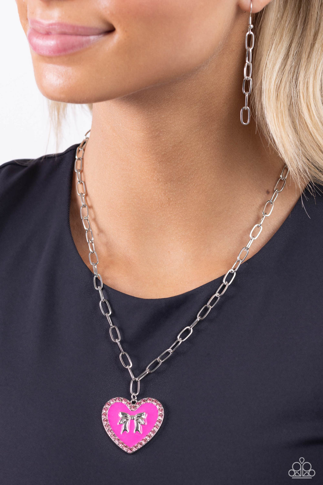 Paparazzi Accessories - Romantic Gesture - Pink Necklace