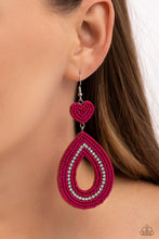 Load image into Gallery viewer, Paparazzi Accessories - Now SEED Here - Pink Earrings
