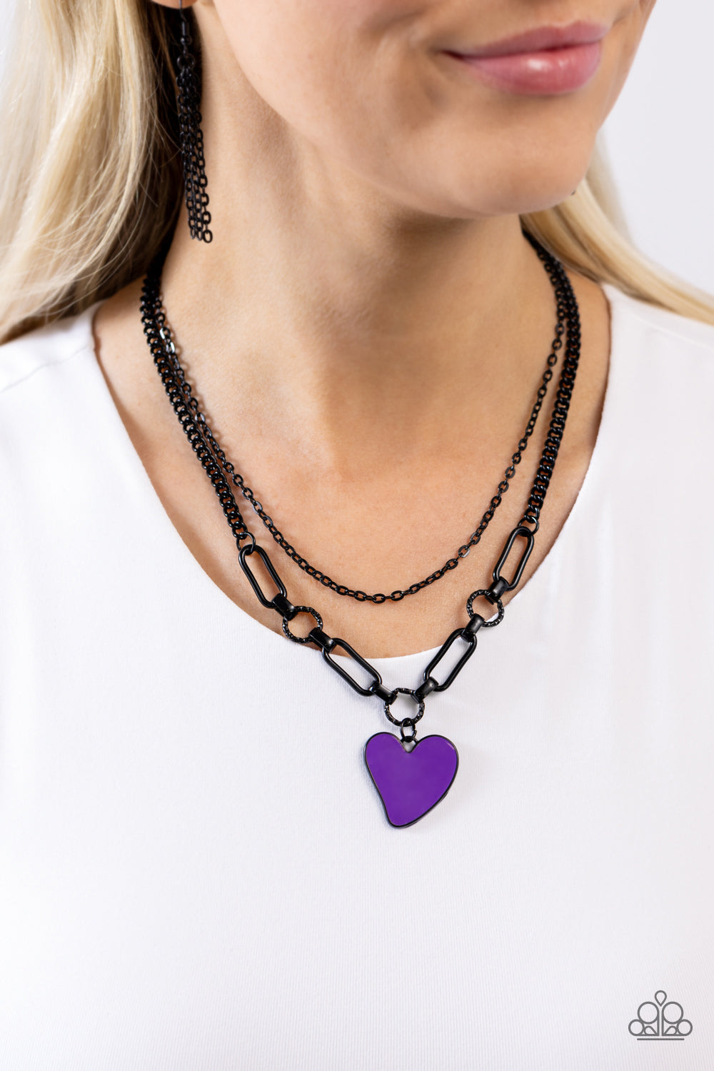 Paparazzi Accessories - Carefree Confidence Purple Necklace