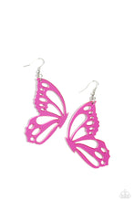 Load image into Gallery viewer, Paparazzi Accessories - WING of the World Pink Earrings
