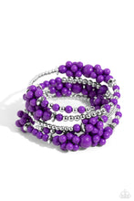 Load image into Gallery viewer, Paparazzi Accessories - Compelling Clouds - Purple Bracelet
