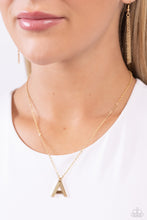 Load image into Gallery viewer, Paparazzi Accessories - Leave Your Initials - Gold - A Necklace
